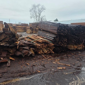 Длинные обрезки термодревесины
